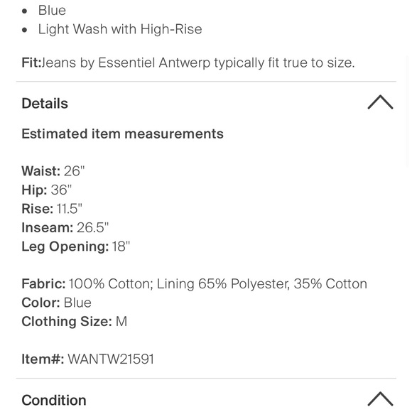 Women’s Essentiel Antwerp Wide Leg Jeans - Picture 3 of 3